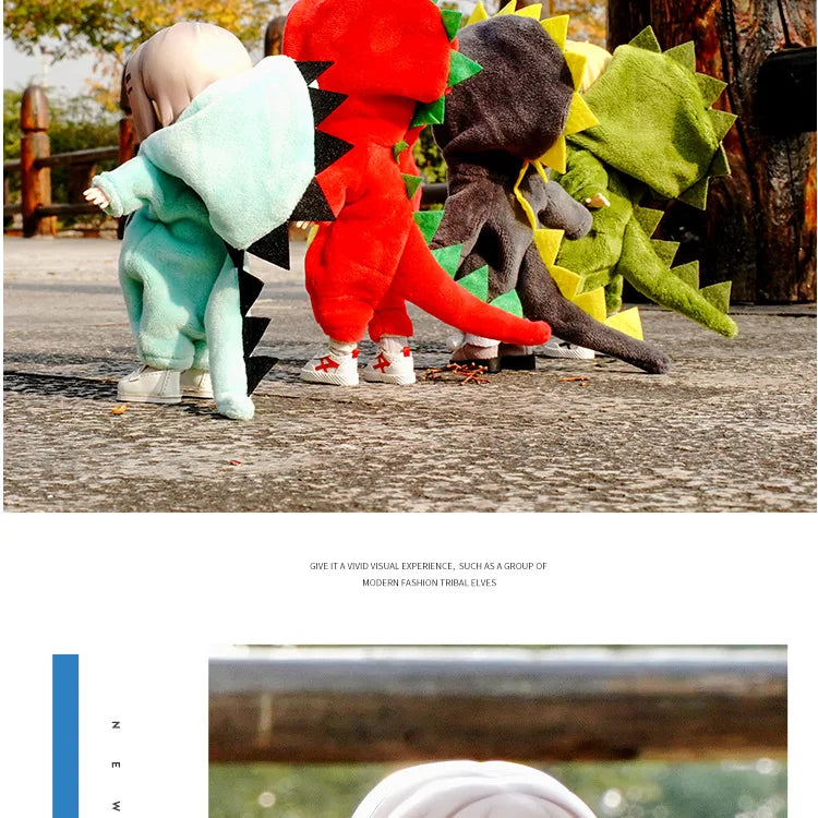 New Cute Dinosaur Animal Monster Doll Clothes For Ob11 obitsu 11 Molly Gsc 1/12 BJD Doll Accessories Clothing BJD Baby Clothes