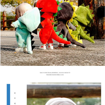 New Cute Dinosaur Animal Monster Doll Clothes For Ob11 obitsu 11 Molly Gsc 1/12 BJD Doll Accessories Clothing BJD Baby Clothes