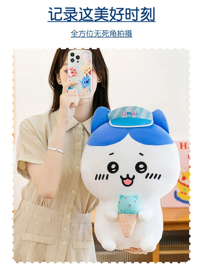 45/55/65cm Big Size Chiiwanime Plush Stuffed Doll Kawaii Room Decoration Hachiware Plushies Pillow Ornaments Holiday Gifts