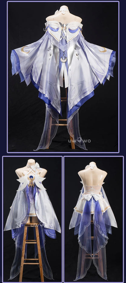 PRE SALE UWOWO Columbina Cosplay Game Genshin Impact Columbina 'Damselette' Snezhnaya Cosplay Costume Halloween Costume