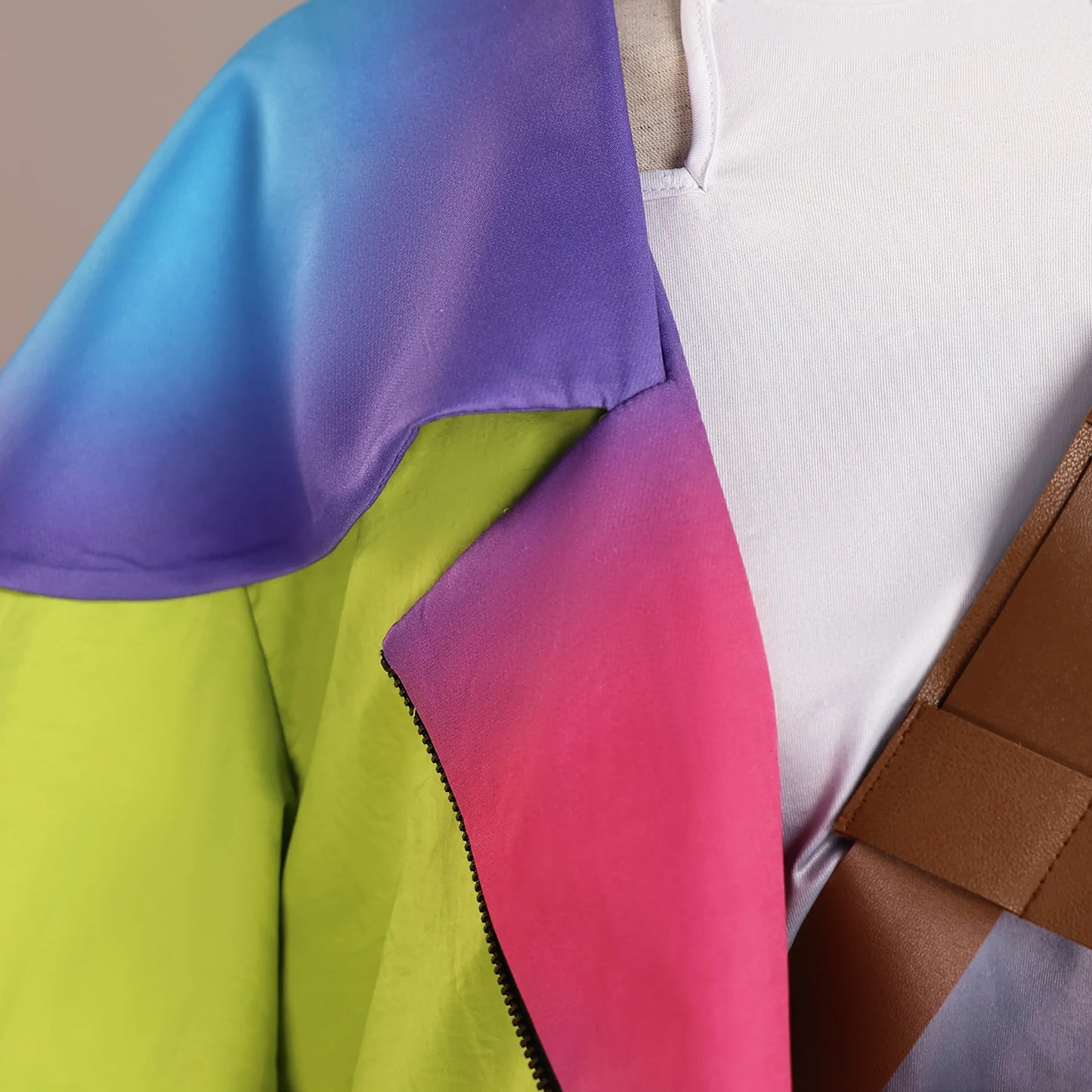 Anime Gnosia Yuri Cosplay Costume Wig Green Jacket Uniform Carnival Halloween Party for Women Men Girls Role Play Outfit Props