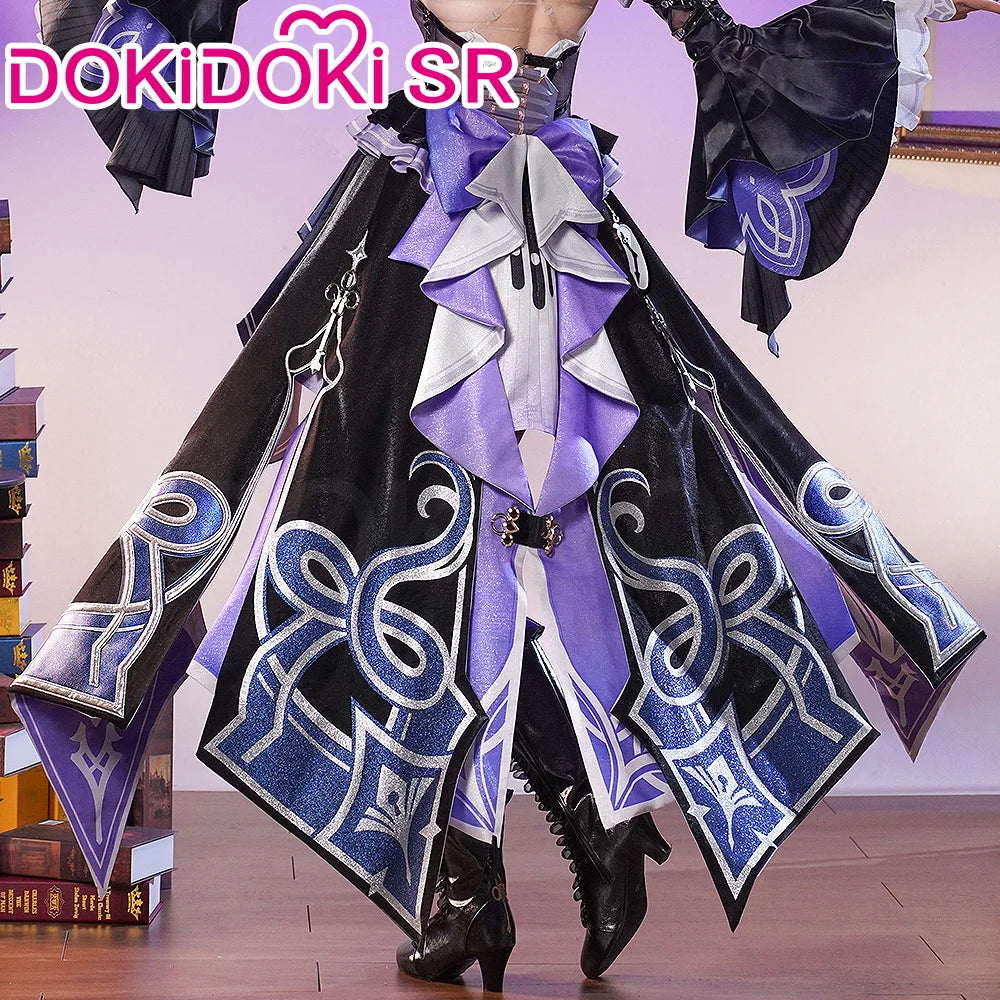 IN STOCK The Herta Cosplay Costume Game Honkai: Star Rail DokiDoki-SR HSR Women Cosplay The Herta Halloween Costume Wig