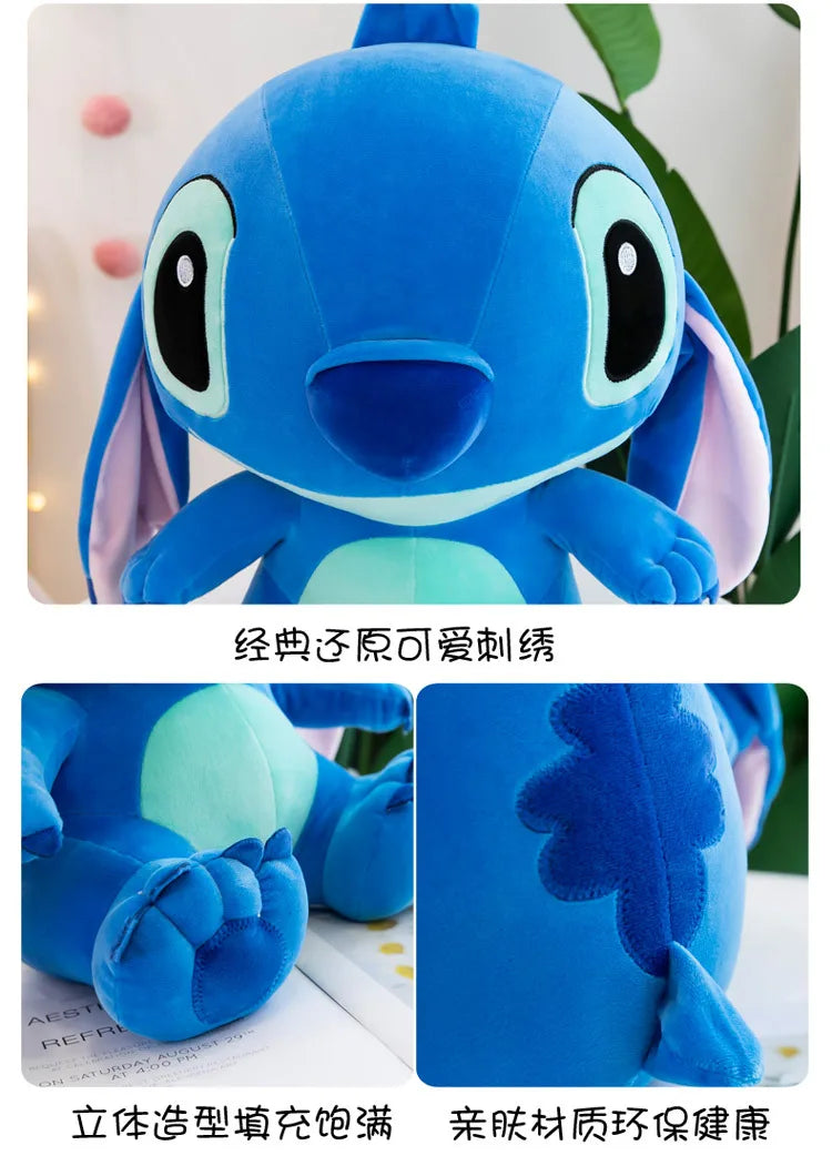 Big Size Hot Style Disney Stitch Plush Doll Toys Anime Lilo & Stitch Stuffed Doll Cute Stich Plush Doll Kids Xmas Baby Gift