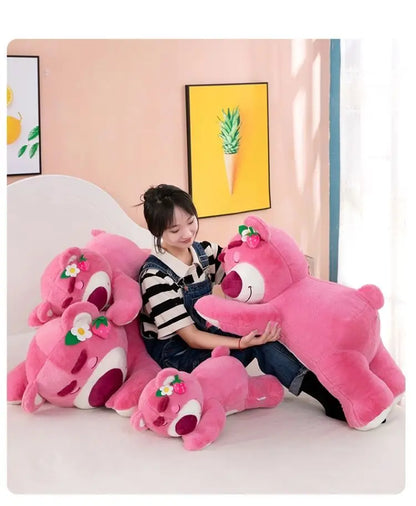 40/70/100cm Super Big Size Lotso Disney Anime Plush Stuffed Doll Room Decoration Kawaii Peluche Children's Pillow Holiday Gift