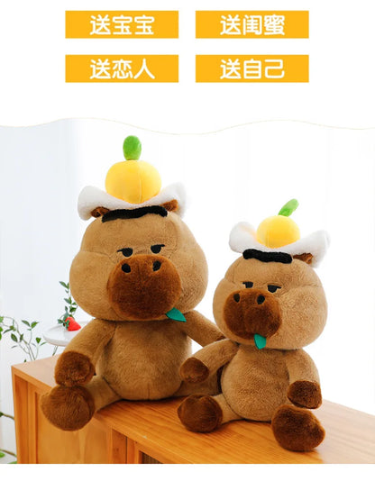Capybara Plush Toy Stuffed Animal for Kids Birthday Christmas Gift Soft Cuddly Doll Comforter Wholesale Cute Capybara Pillow
