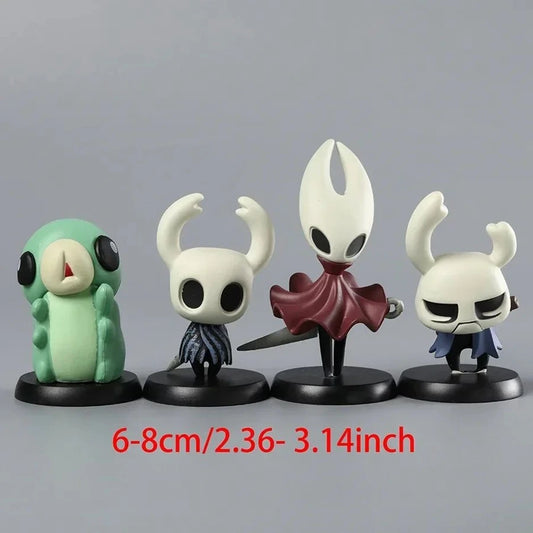 6Pcs/Set Game Hollow Knight: Silksong Figure Kawaii Q Version Little Knight Anime Figure Wasp Girl Figurine PVC Collection Toys