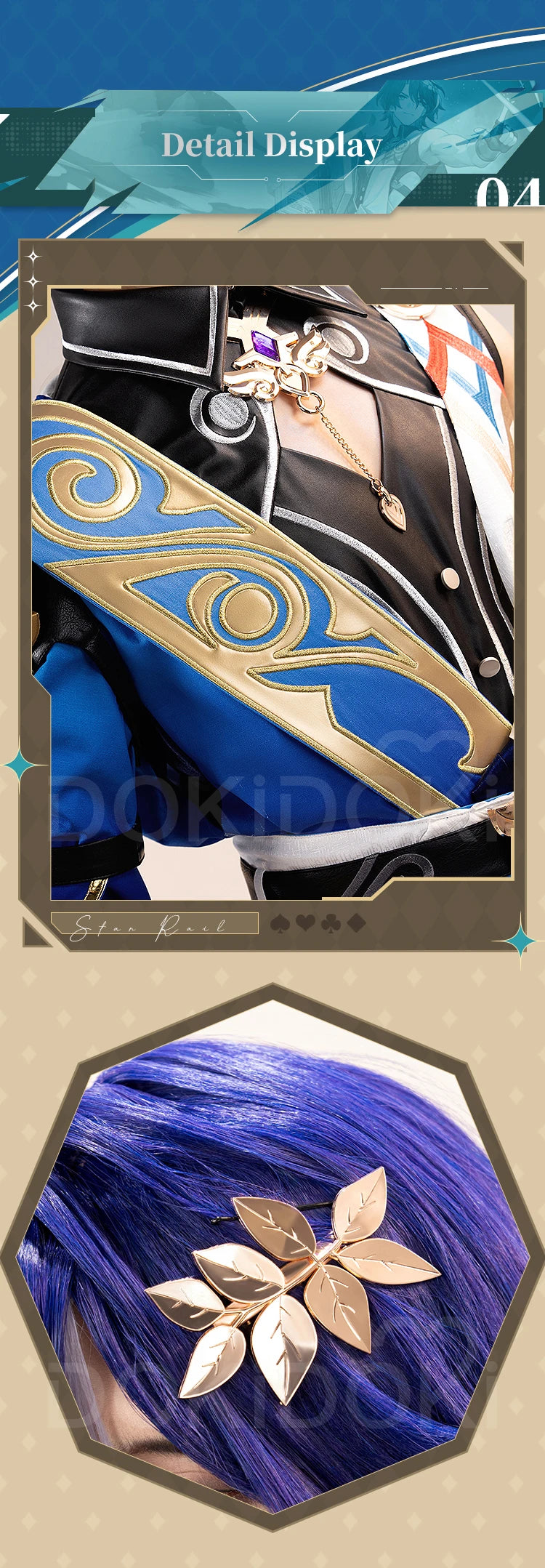 IN STOCK Dr. Ratio Cosplay Costume Game Honkai: Star Rail【S-3XL】DokiDoki-SR HSR Halloween Men Costume Veritas Ratio Plus Size