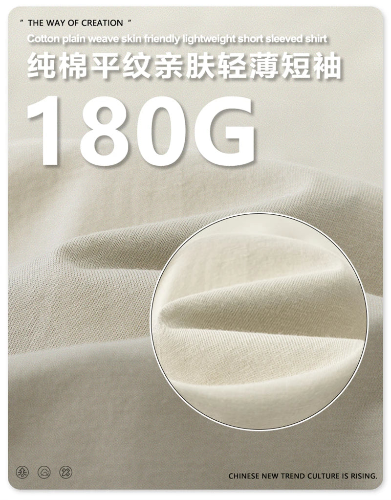 ZODF 2025 Summer Men 180gsm Solid T-Shirts Women Unisex Loose Basic Breathable Cotton T Shirt Brand Tees HY0971