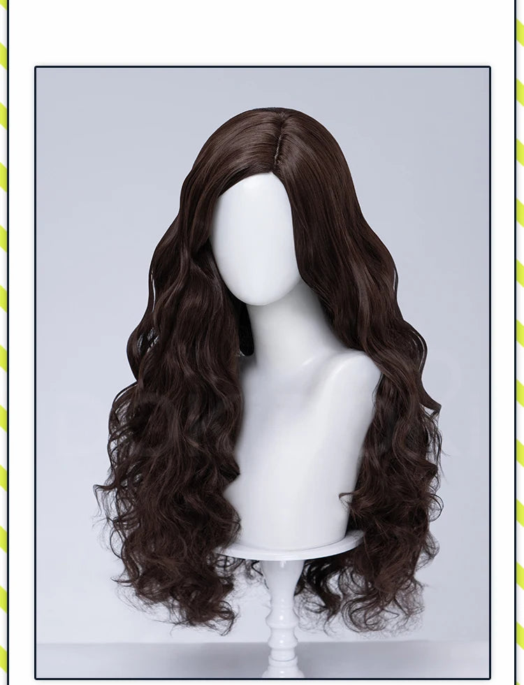 Glinda Elphaba Cosplay Wig Anime Wicked DokiDoki Front Lace Wig Golden Long 60cm Hair Glinda Cosplay Elphaba Hat Free Cap