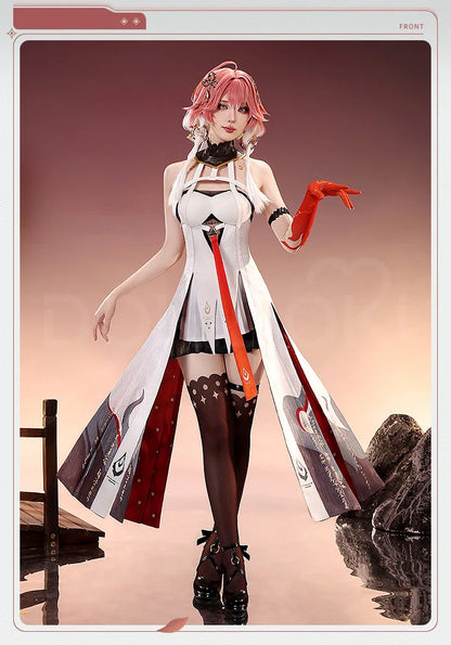 IN STOCK Changli Cosplay Costume Game Wuthering Waves DokiDoki-SR Women Costume Changli Cosplay Metal Accessories