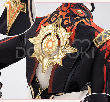 Mavuika Cosplay Costume Game Genshin Impact Cosplay【XS-3XL】DokiDoki-N Natlan Pyro Archon Mavuika Women Black Costume Plus Size