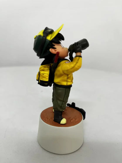 10cm Dragon Ball Cartoon Character Drinking Water Little Goku PVC Action Figure Model Statue Collection Decoration Toys Gift