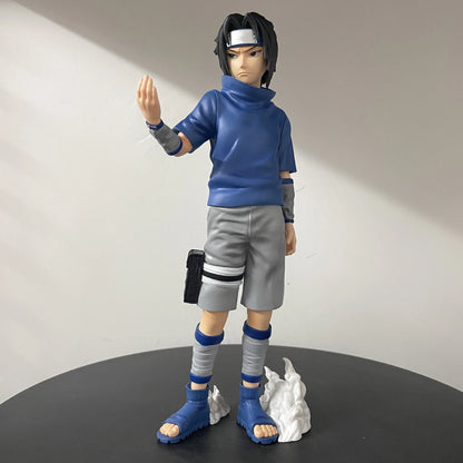26cm Uzumaki Naruto Action Figure Gk Shippuden Uchiha Sasuke Figures Fire Country Model Standing PVC Toys Collection Gift