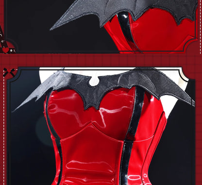 Tsukiyomi Utau Cosplay Costume Anime Shugo Chara Cosplay DokiDoki-R Women Cute Red Dress Tsukiyomi Utau Devil Cosplay Christmas