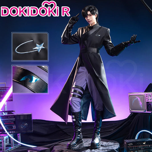 IN STOCK Ivan Cosplay Costume Anime Cosplay【S-3XL】Alien Stage DokiDoki-R Men Black Uniform Halloween Ivan Cosplay Plus Size