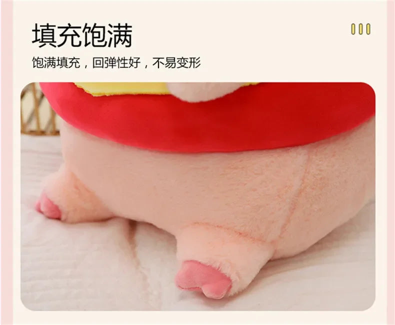 New 50cm Hamburger Pig Plush Toy Fluffty Kawaii Plushie Doll Simulation Pig Doll Anime Cute Stuffed Animals Soft Plush Gift