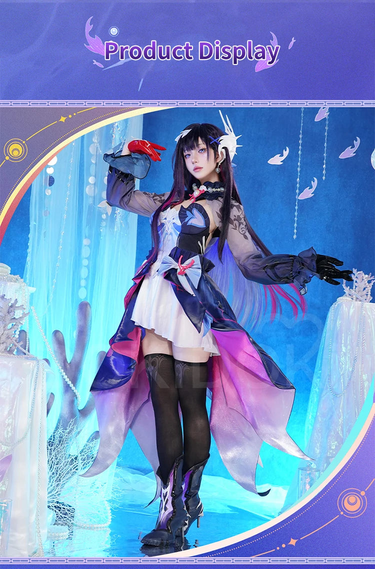 Hysilens Cosplay Costume Game Honkai: Star Rail DokiDoki-R HSR Women Dress Hysilens Helektra Cosplay Costume
