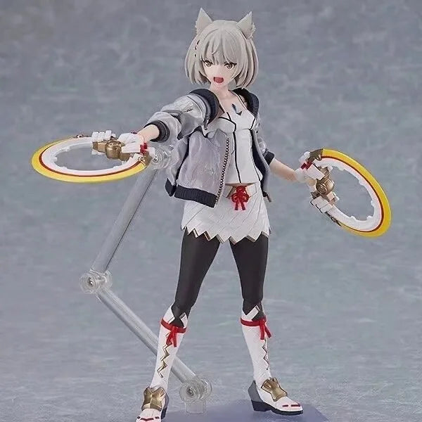 14cm Xenoblade 3 Mio Figure Model Statue with Multiple Accessories Game Girl Desktop Decoration Toy Gift - box