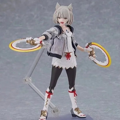 14cm Xenoblade 3 Mio Figure Model Statue with Multiple Accessories Game Girl Desktop Decoration Toy Gift - box