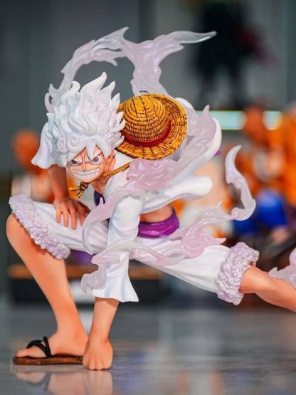 2025 19cm Anime One Piece Luffy Figure Nika Gear Fifth Second Demon Awakening Statue Pvc Action Figurine Collection Model Toys