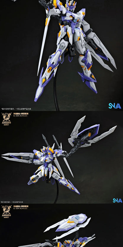 SNAA 1/144 SC-004 Aegis Knight Achilles Series Assembly Model Mecha Action Figure ABS Frame Detachable Collectible Toy