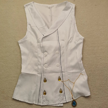 Genshin Impact Furina De Fontaine Cosplay Costume Set Cotton Polyester