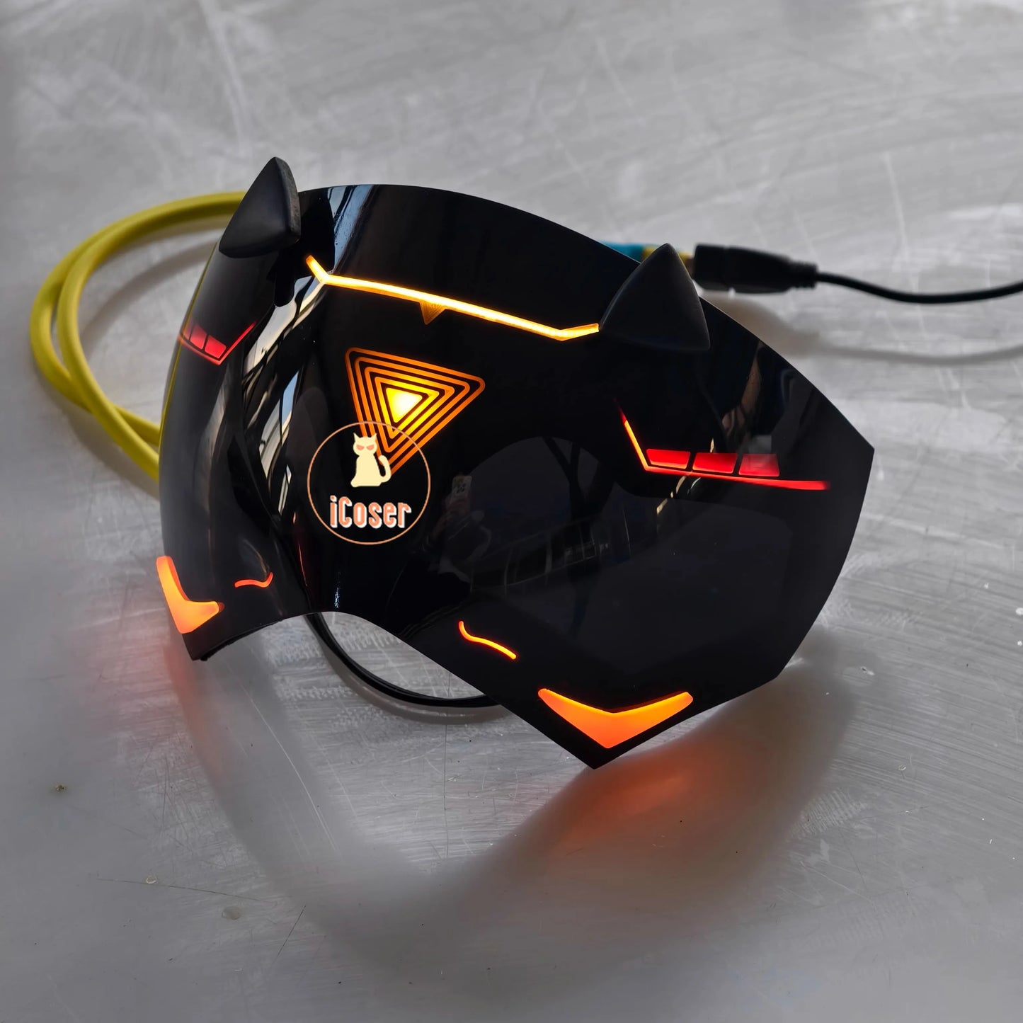 Zenless Zone Zero Trigger Cosplay Luminous Mask Props Eye Mask Obol Squad Halloween Party for Women Men Carnival Birthday Gifts