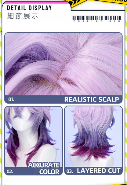 IN STOCK Varka Durin Rerir Wig Game Genshin Impact Song of the Welkin Moon DokiDoki Knights of Favonius Varka Wig Halloween Horn