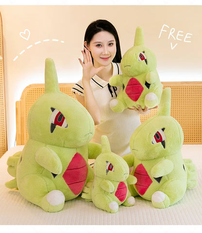 35/70cm Larvitar Pokemon Plush Toys Large Anime Doll Cute Pillow Giant Pokémon Plushie Tyranitar Stuffed Gift for Kids Christmas