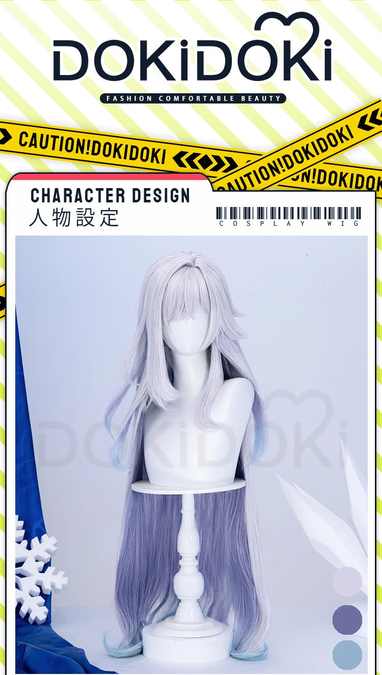 Skirk Cosplay Costume Game Genshin Impact【S-2XL】DokiDoki-SR Skirk Wig Women Halloween Costume Plus Size