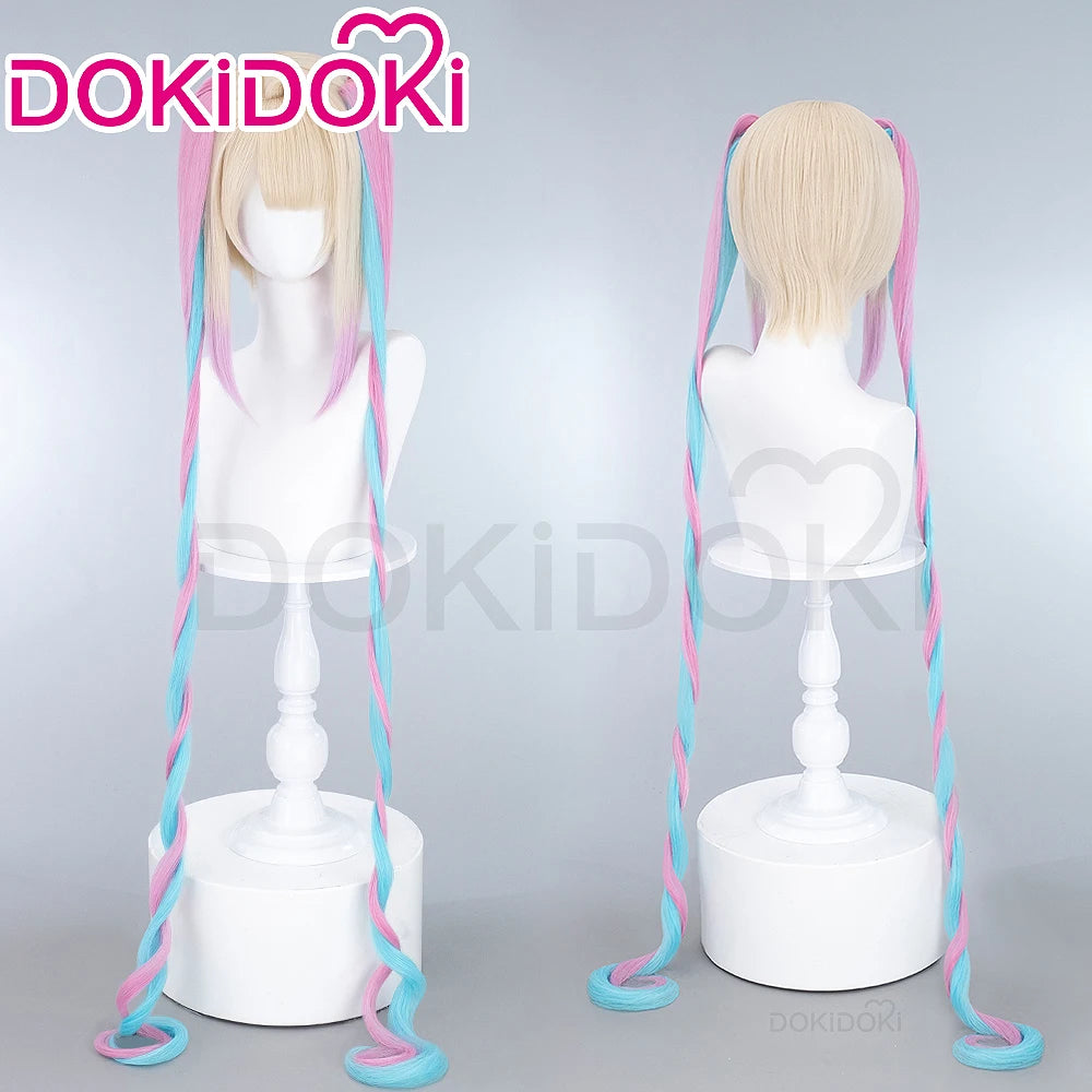 IN STOCK KAngel / Ame-chan Cospaly Wig Game NEEDY GIRL OVERDOSE Cosplay DokiDoki Halloween NEEDY GIRL OVERDOSE Cute Wig Free Cap