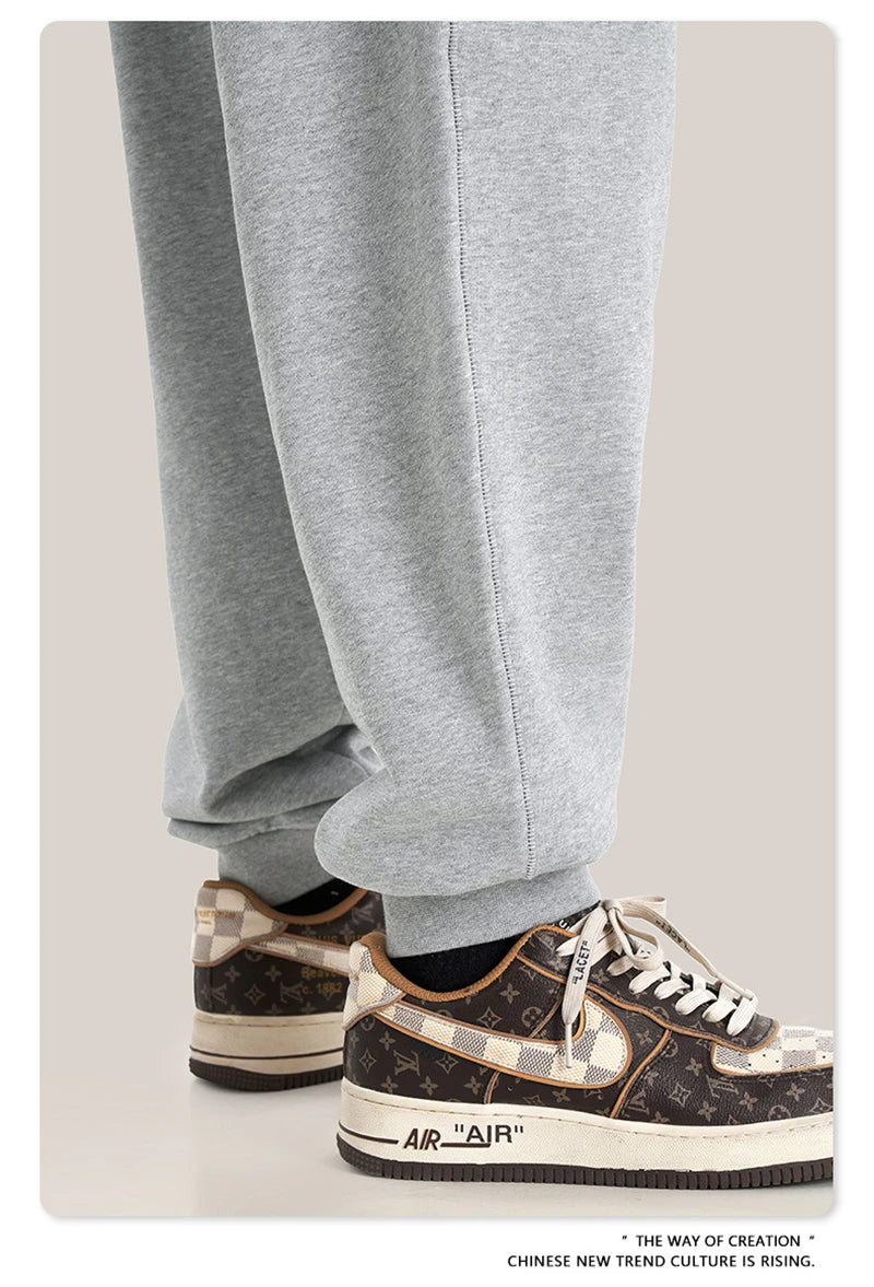 ZODF 2024 Autumn Winter Unisex Solid Sweatpants Heavyweight 440gsm Casual Loose Fit Sport Joggers HY0890
