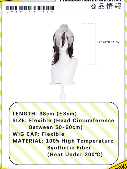 IN STOCK Rei Wig Game Nu: Carnival DokiDoki Men Long Hair Rei Cosplay High Heat Resistant Hair Free Wig Cap