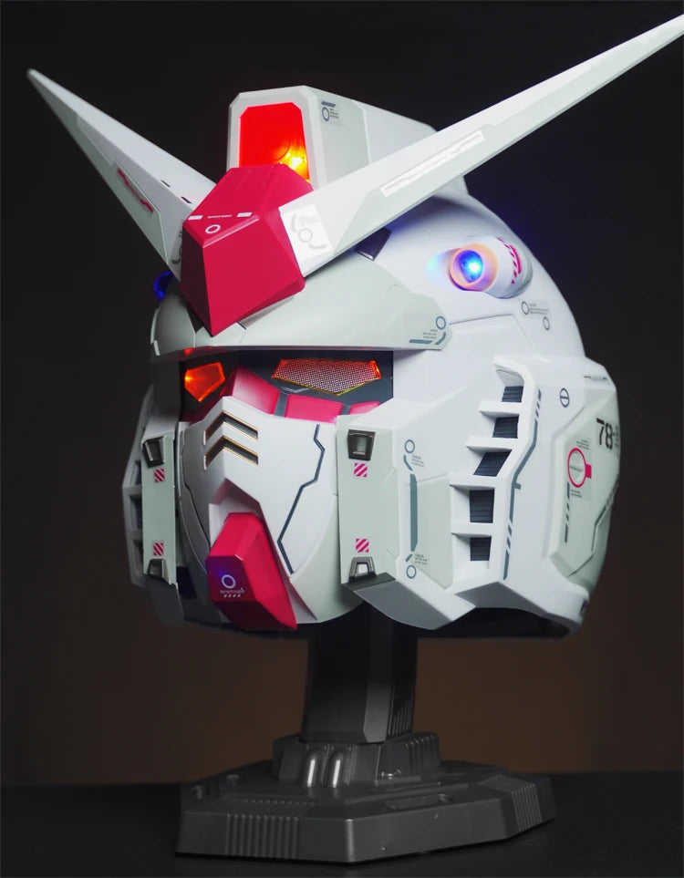 In Stock RX-78-2 Helmet Cosplay Msak Accessory Toy Action Figures Model LED Light-Up Collect Ornaments Gifts