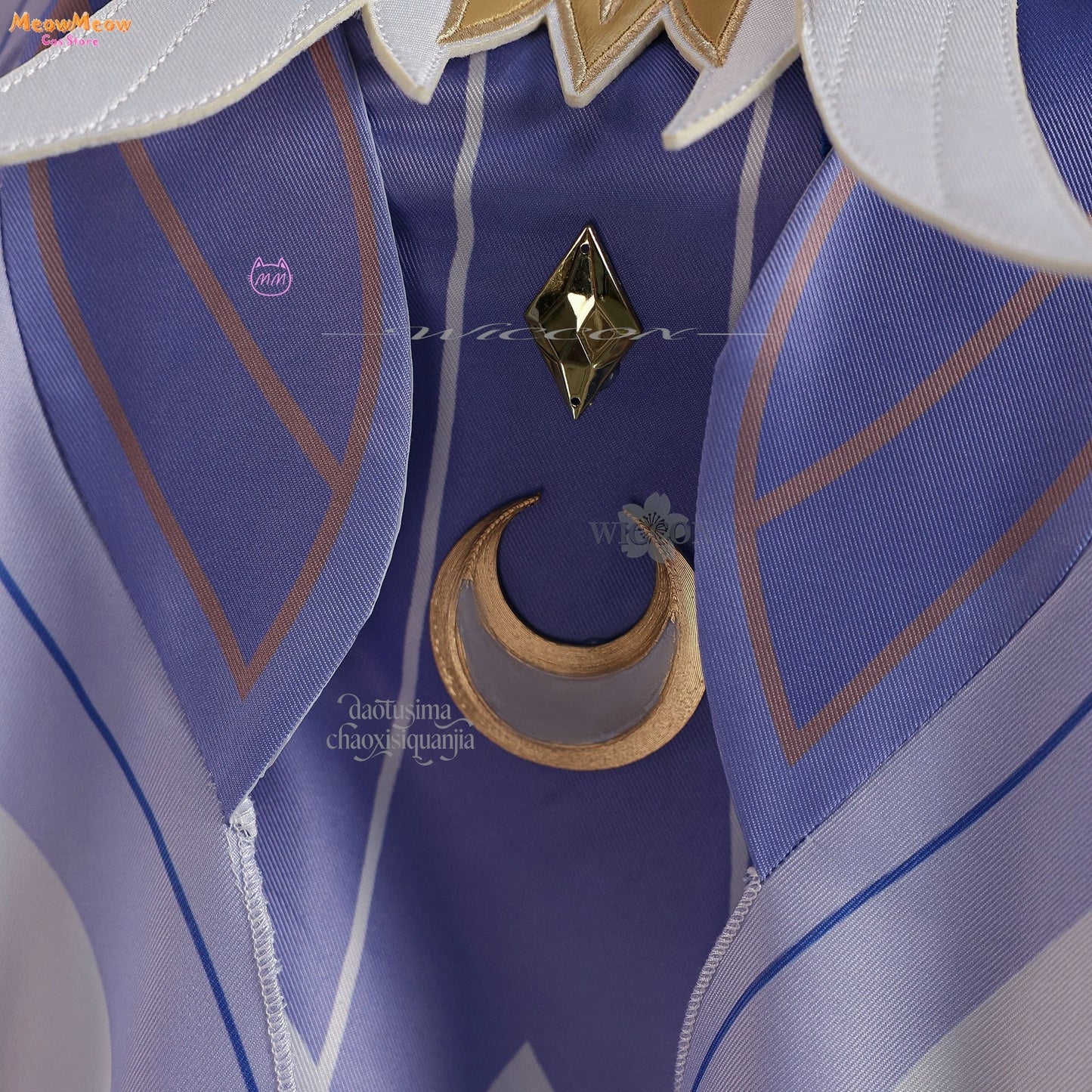 Genshin Impact Moon Goddess Columbina Cosplay Suit Polyester