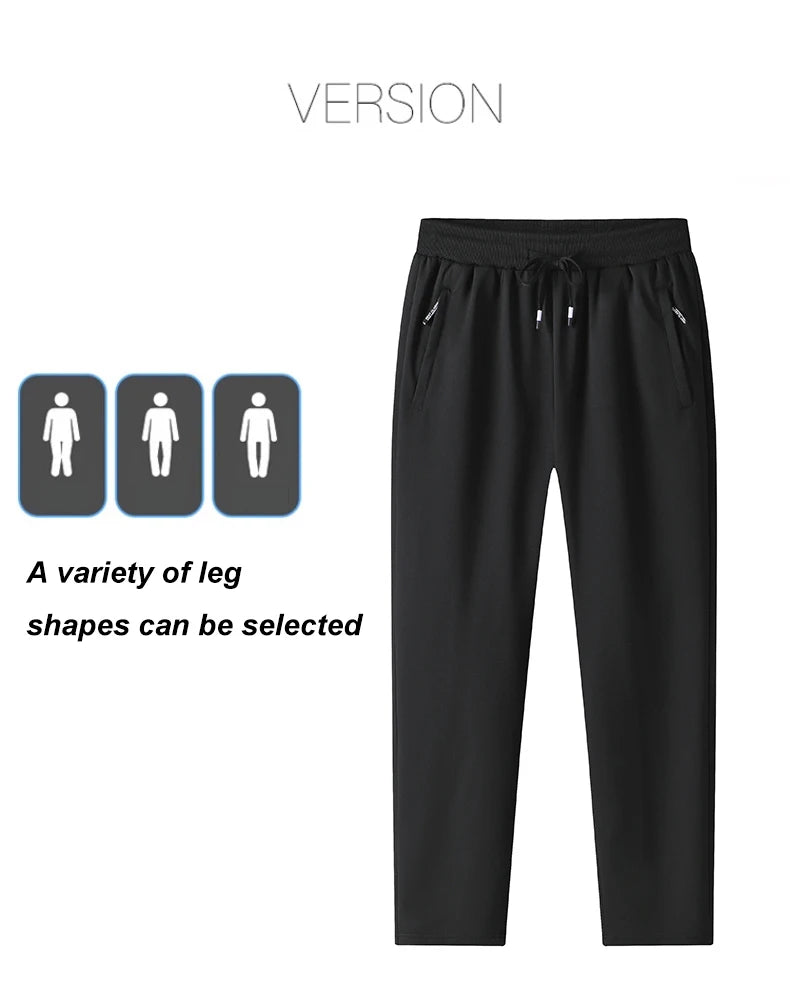 Chrlck Men’s Tight Sweatpants Straight Jogging Pants Casual Sport Running Trousers Spring Summer