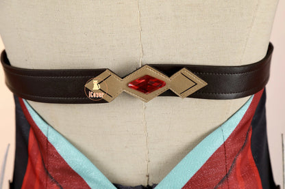 Genshin Impact Alice Cosplay Costume Wig Dress Uniform Headwear Carnival Halloween Party Women Girls Holiday Role Play Outfit