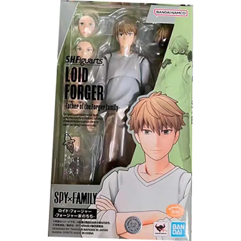 Spy Family Bandai Anime Figure Shf Anya Twilight Loid Yor Forger Thorn Princess Becky Damian High Poseability Boxed Toys Gifts