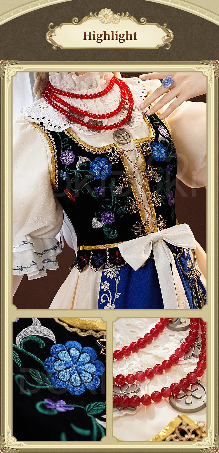 IN STOCK Perfumer Vera Nair Cosplay Costume Game Identity V DokiDoki-SR Women Halloween Costume Perfumer Judith the Dove