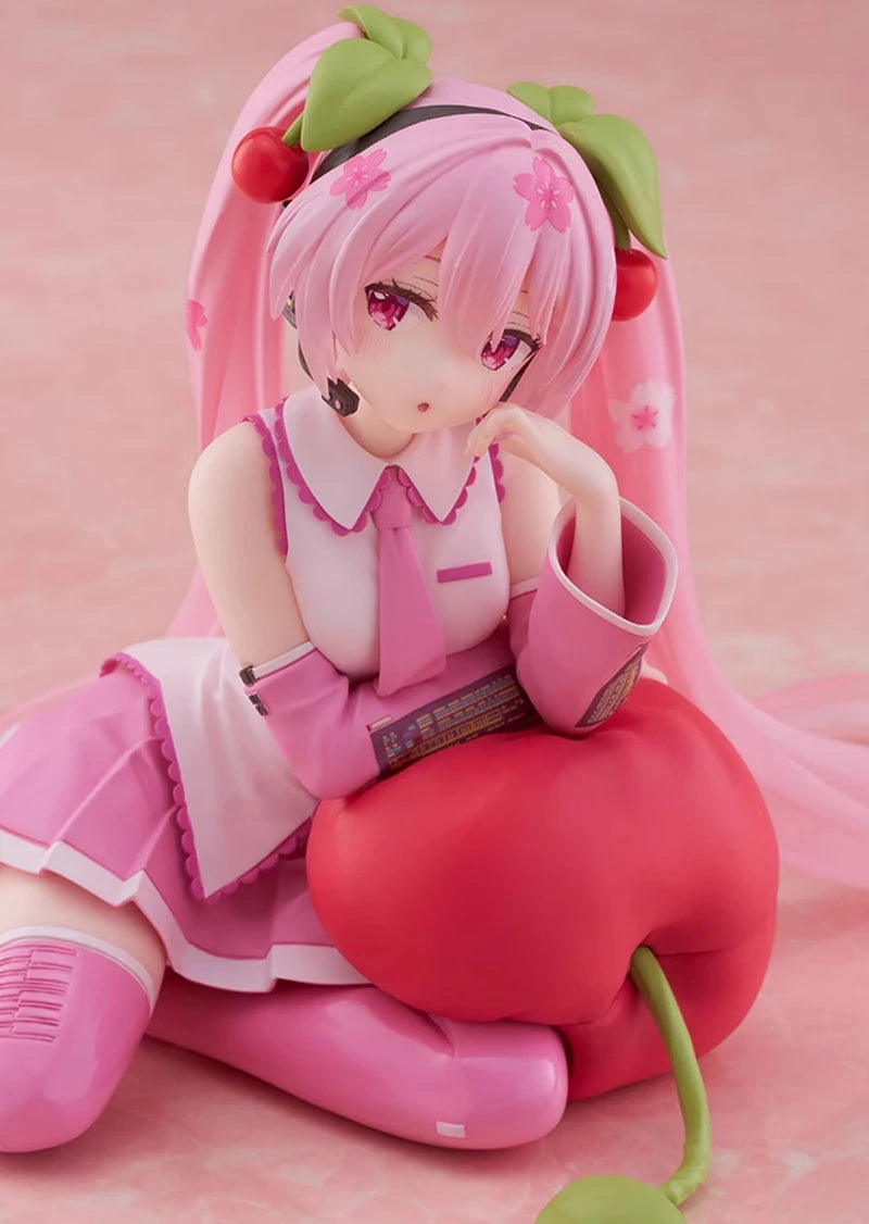 Bandai Hatsune Miku Cherry Pillow Ver 13CM PVC Model