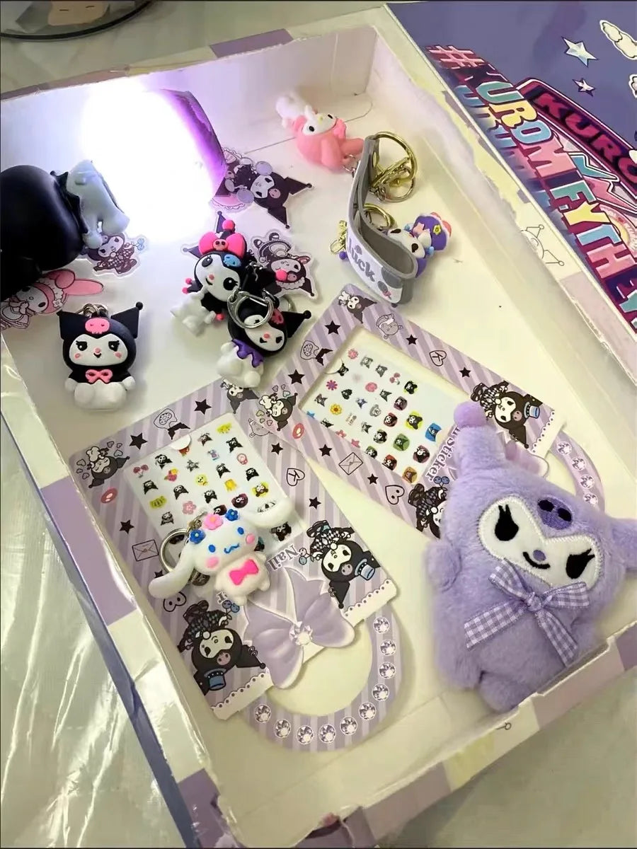 New Sanrio Hellokitty Kuromi Anime Christmas Calendar Advent Blind Boxs Halloween Countdown Diy Handmade Toys Gift For Kids Toys