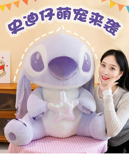 80CM Large Big Size Disney Stitch Cartoon Anime Plush Stuffed Doll Room Decoration Children Pillow Cute Peluche Ornaments Gifts