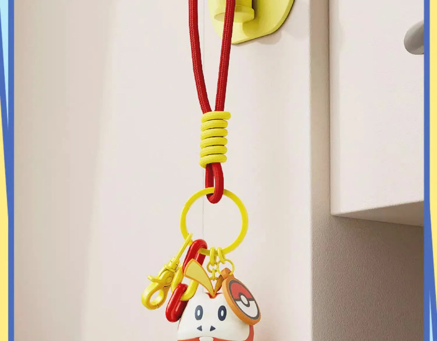 Genuine Pokemon Keychain Pikachu Gengar Sylveon Sprigatito Quaxly Fuecoco Anime Action Figure Toy Keyring Fragrance Pendant Gift