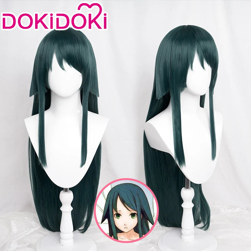 IN STOCK Saya Wig Game The Song of Saya Cosplay DokiDoki Women Long Green Wig Saya Free Wig Cap High Heat Resistant Christmas
