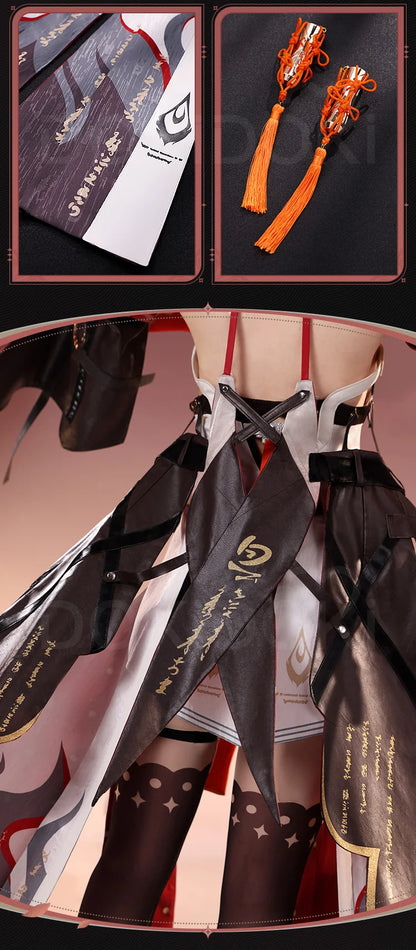 IN STOCK Changli Cosplay Costume Game Wuthering Waves DokiDoki-SR Women Costume Changli Cosplay Metal Accessories