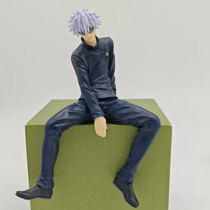 Popular Big Head Cute Anime Jujutsu Posture Figurine Naruto Shippuden Action Figures PVC Q Version Collection Model Toys Gifts