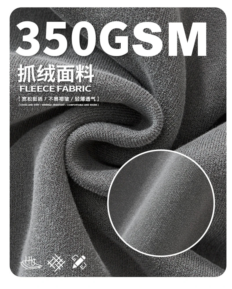 ZODF Vintage 350gsm Man Washed Boxy Fleece Hoodie Unisex Loose Ripped Warm Button Winter Hooded Pullovers Brand Clothing HY0053