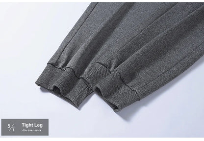 Chrlck Men’s Tight Sweatpants Straight Jogging Pants Casual Sport Running Trousers Spring Summer