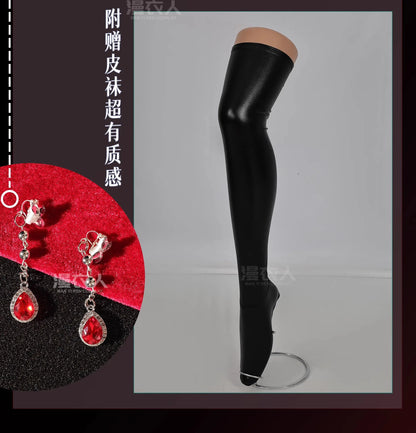 Love and Deepspace Heroines Cosplay Costume Red Dress Enchanting Veil Uniform Sylus Relentless Conqueror MC Halloween Women Girl