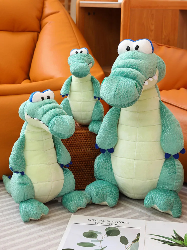 25-50cm Cartoon Crocodile Plush Toy Cute Alligator Soft Plushies Stuffed Animal Cayman Doll Boy Girl Birthday Gift